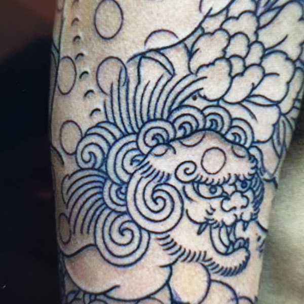 black ink tattoo